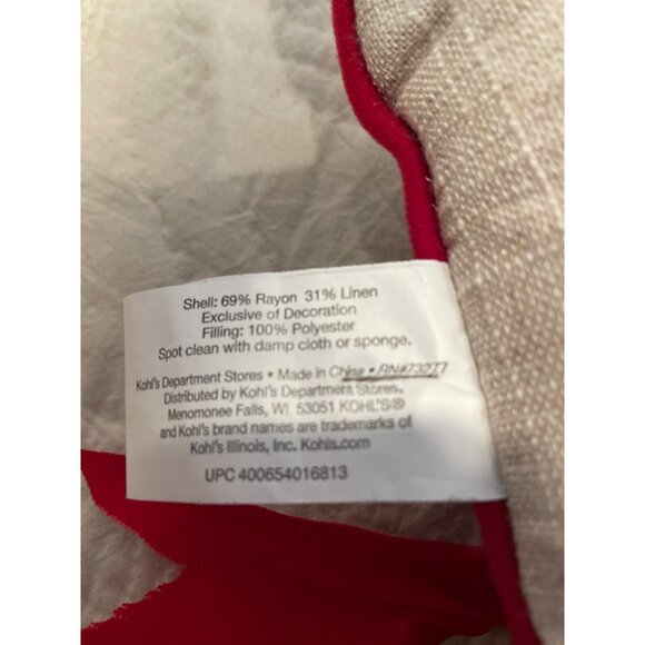 Vintage St. Nicholas Square Love You Deerly Decorative Pillow with Wreath & Bow - Picture 6 of 8